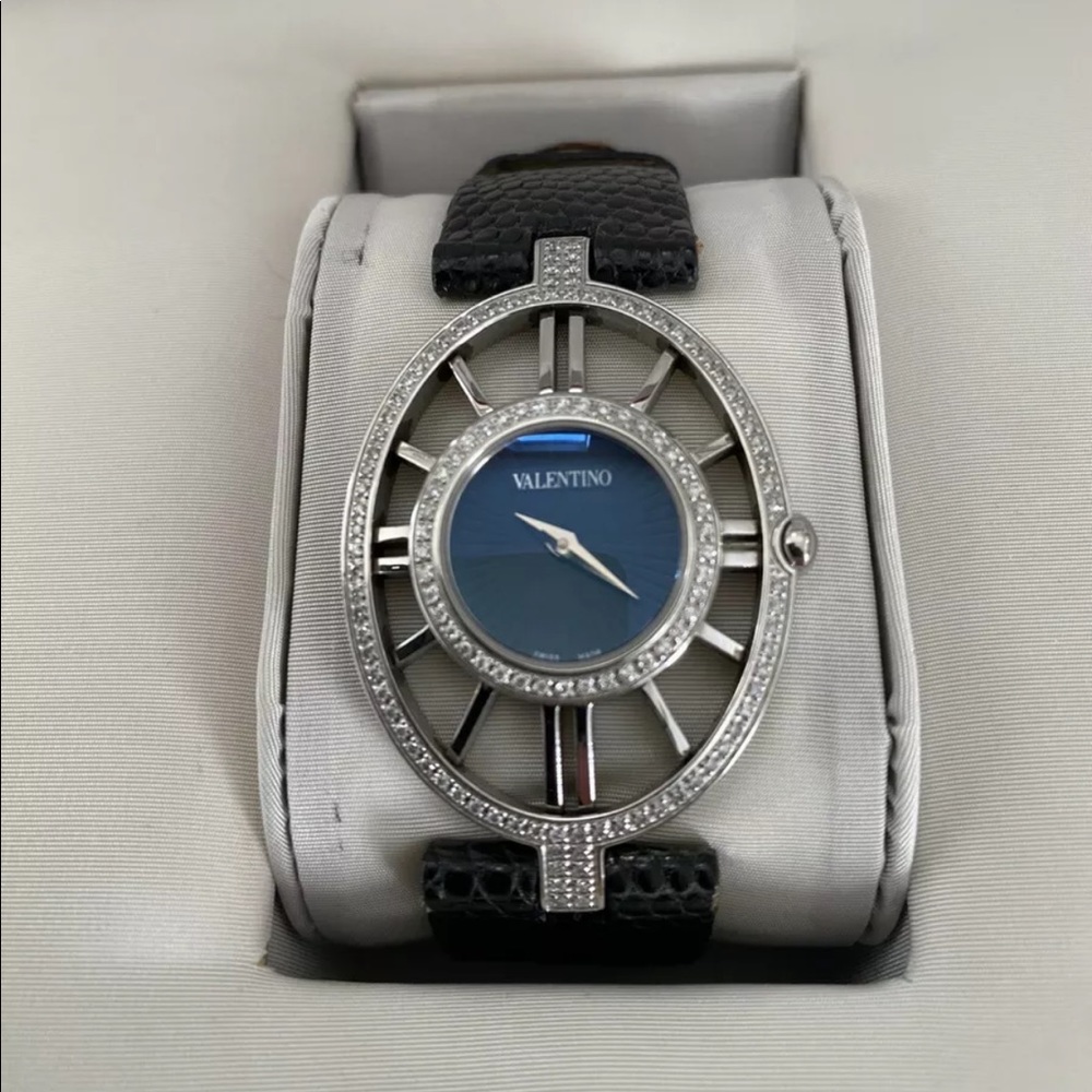 Valentino Swiss Movement Vanity Diamond Watch 0.75ctw diamonds
